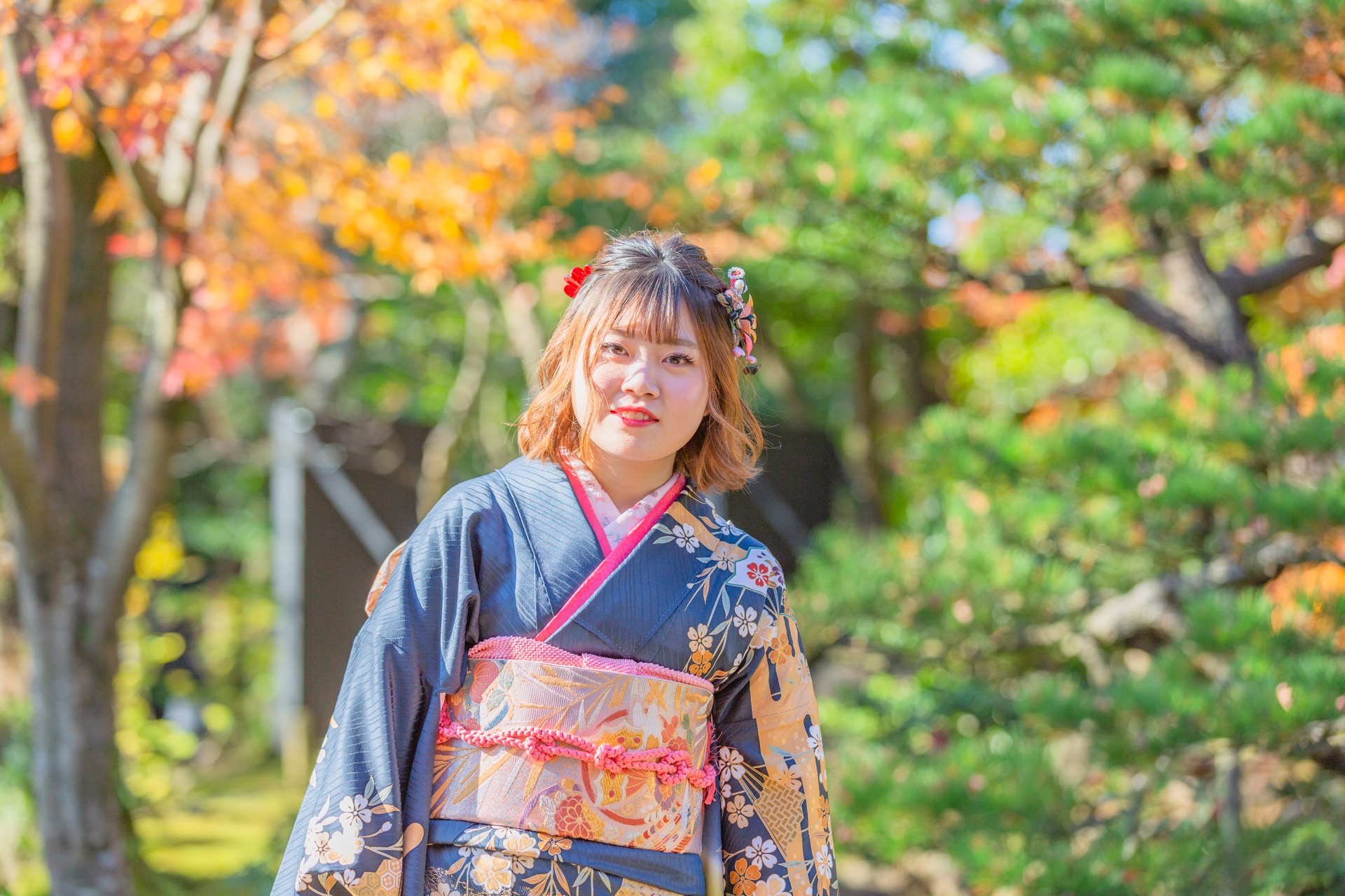 振袖・紅葉ポートレート