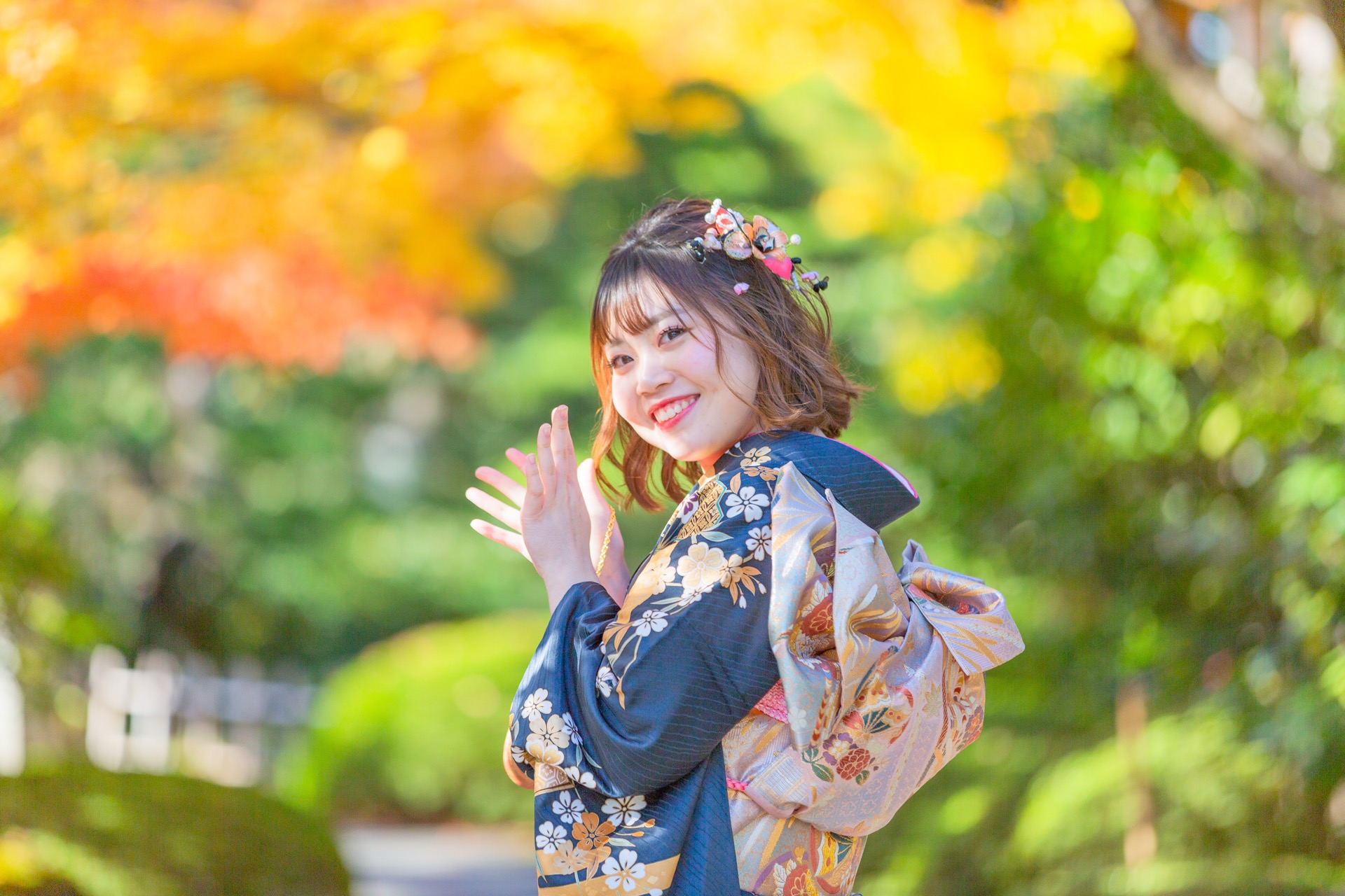 振袖・紅葉